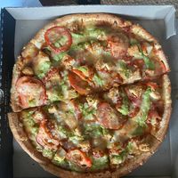 Vegan brimstone pizza at Hell Pizza in Taupo