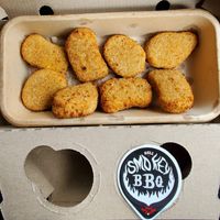 Chick'n nuggs + BBQ sauce at Hell Pizza in Taupo