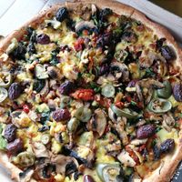 Pizza with extra jalapeños at Hell Pizza in Taupo