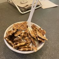 Single scoop with waffle pieces    at Frankie & Jo's - Capitol Hill in Seattle
