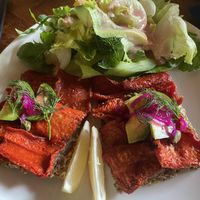 Salmon toast  at Sayuri Healing Food in Ubud