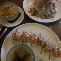 pad thai, max and cheese, sushi   at Sayuri Healing Food in Ubud