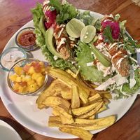 Fysh tacos   at Sayuri Healing Food in Ubud