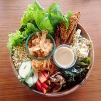 Ocean bowl with tempeh at Sayuri Healing Food in Ubud