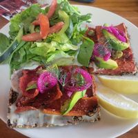 Vegan salmon at Sayuri Healing Food in Ubud