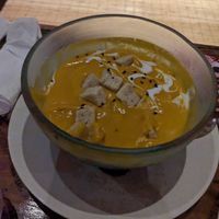 Pumpkin soup at Sayuri Healing Food in Ubud