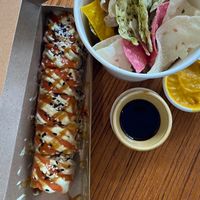 Nacho chips with vegan cheese   at Sayuri Healing Food in Ubud