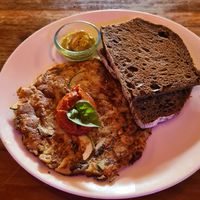 Vegan omellette at Sayuri Healing Food in Ubud
