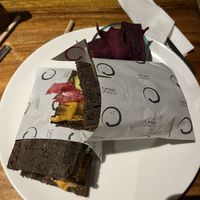 Reuben sandwich with sweet potato crisps  at Sayuri Healing Food in Ubud