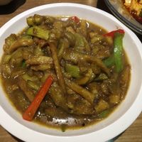 Potato burn eggplant  at Cun Cao Xin Yi Zu Mu Vegetarian in Shanghai