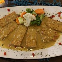 Kuvuta tofu. Best tofu I’ve ever had    at The Lazy Turtle  in Palm Beach