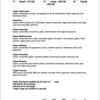 Vegan pizza Menu Sonny's pizza bar 

sonnyspizzabar.com
Fb sonny's pizza bar at Sonny's Pizza Bar in Klemzig