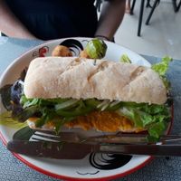 Falafel sandwich at Happy Veggie in Koh Lanta
