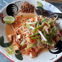 Raw pad Thai at Happy Veggie in Koh Lanta
