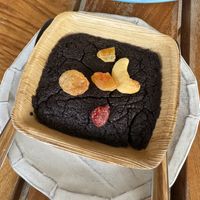 vegan brownie  at Happy Veggie in Koh Lanta