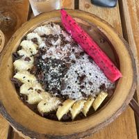 Smoothie Bowl chocolate and coco  at Happy Veggie in Koh Lanta