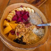 Heart berry smoothie bowl at Happy Veggie in Koh Lanta