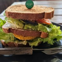 Club sandwich at Happy Veggie in Koh Lanta