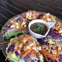 raw thai tacos at Happy Veggie in Koh Lanta