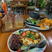 Tom yum soup at Happy Veggie in Koh Lanta