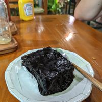 Chocolate cake at Happy Veggie in Koh Lanta