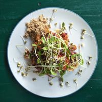 Raw pad Thai at Happy Veggie in Koh Lanta