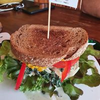 Veggie Lover Sandwich . Must try 😍 at Happy Veggie in Koh Lanta