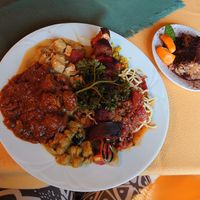 Vegan food from Buffet  at Aubergine in Fulda