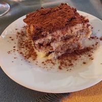 Vegan Tiramisu (a bit bland) at Aubergine in Fulda