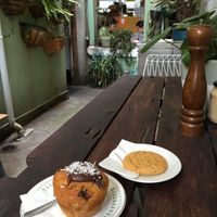 Banana and Choc Chip Muffin / Peanut Butter Cookie at Green Refectory in Brunswick