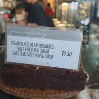 Black bean brownies $3.50: quite fudgy at Green Refectory in Brunswick
