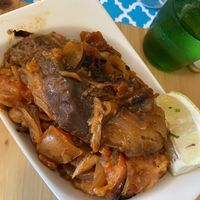 Aubergine and bean stew   at Mish Mish in Alicante