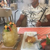 Iced tea and shisha at Mish Mish in Alicante