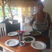 Service with a smile  at Afropolitan Cafe in Puerto Viejo De Talamanca