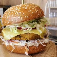 Get Veg'd Burger  at Herbivore Eatery in South Yarra