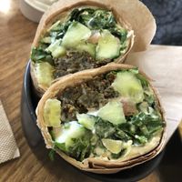 Falafel wrap at Herbivore Eatery in South Yarra