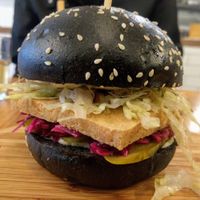 Crispy tofu burger at Herbivore Eatery in South Yarra