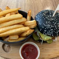 Super delicious super burger at Herbivore Eatery in South Yarra