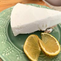 Coconut ice creamy cake!!! at Pura Vegan in Tamarindo