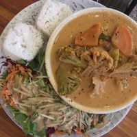 Thai curry  at Pura Vegan in Tamarindo