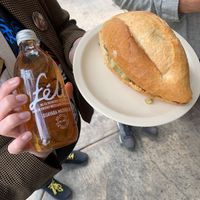 Torta de chicharrón   at Veganisimo Loncheria in Mexico City