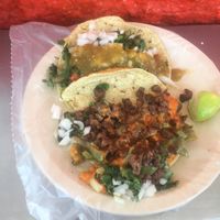 tacos  at Veganisimo Loncheria in Mexico City
