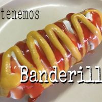 Banderilla "salchicha” de tofu y seitan  at Veganisimo Loncheria in Mexico City