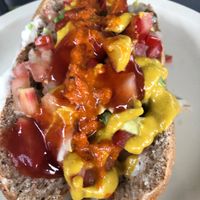 Hot dog  at Veganisimo Loncheria in Mexico City