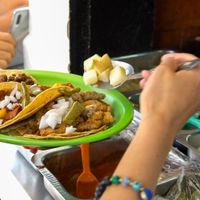 tacos at Veganisimo Loncheria in Mexico City
