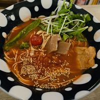"Spicy" tomato ramen at Saborami in Okinawa