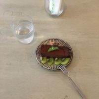 Very nice Vegan Chocolate Tart at Saborami in Okinawa