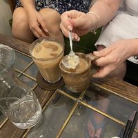 Iced chai and hot chai  at Saborami in Okinawa