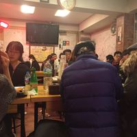 Large crowd. Few foreigners.  at Soonheene Bindaeddeok - 순희네 빈대떡 in Seoul