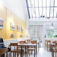 At the back of the the restaurant at Niebe in Paris